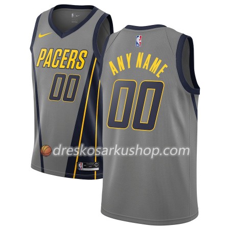 Muški NBA Dres Indiana Pacers Personalizirani Nike 2018-19 City Edition Siva Swingman